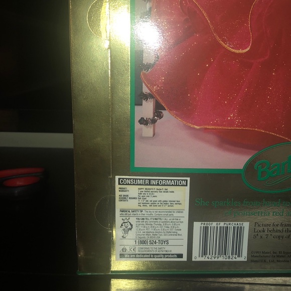1993 HOLIDAY BARBIE - Picture 7 of 8
